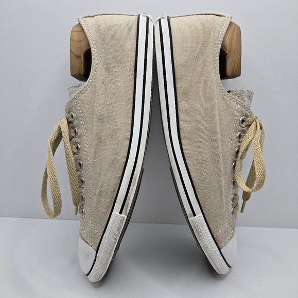 Converse | Chuck Taylor's All-Star tan canvas flat low-top sneakers | MENS 8.5 - Picture 7 of 11